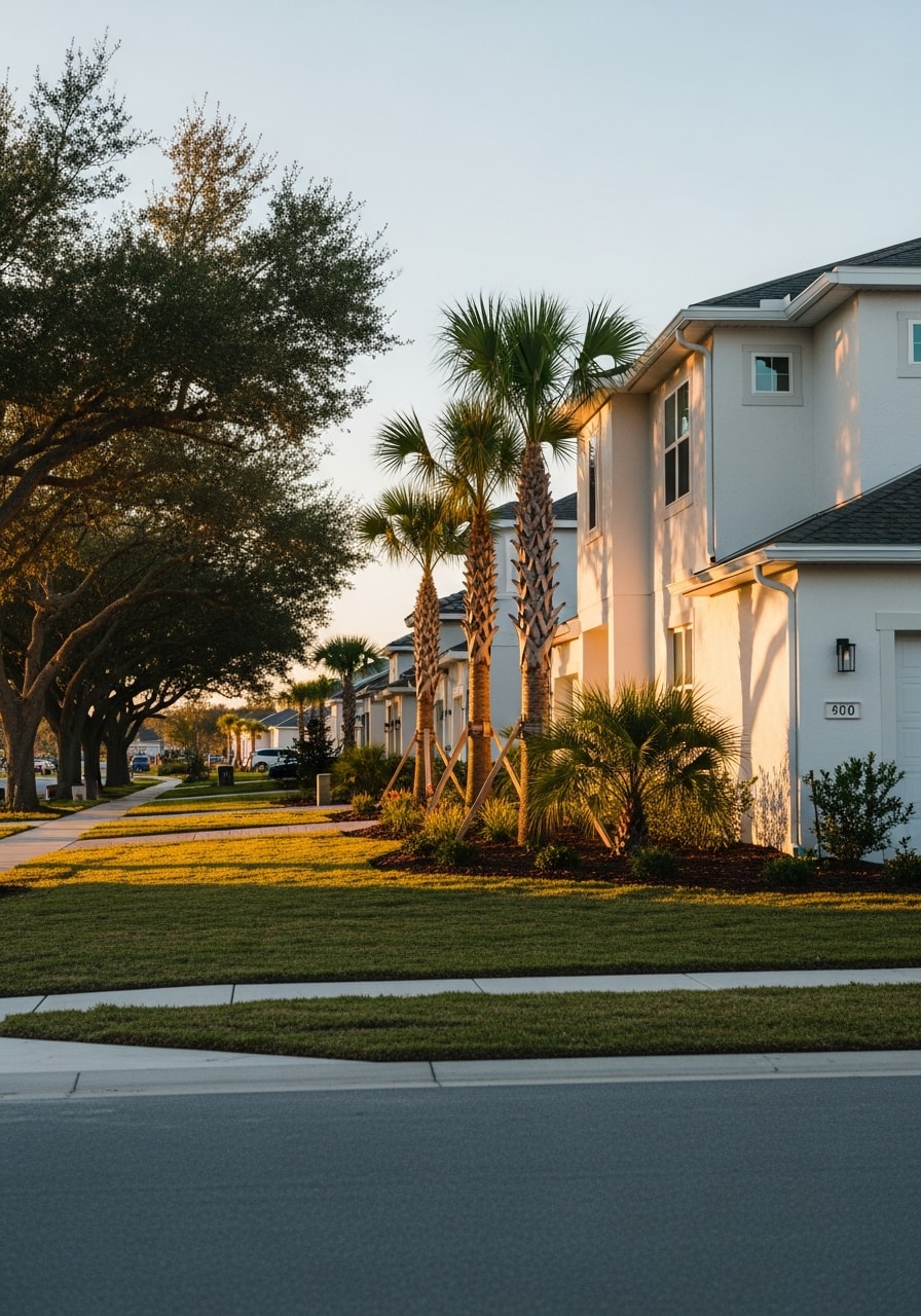 Nocatee residential property featuring contemporary architecture and newly established landscaping typical of the community.
