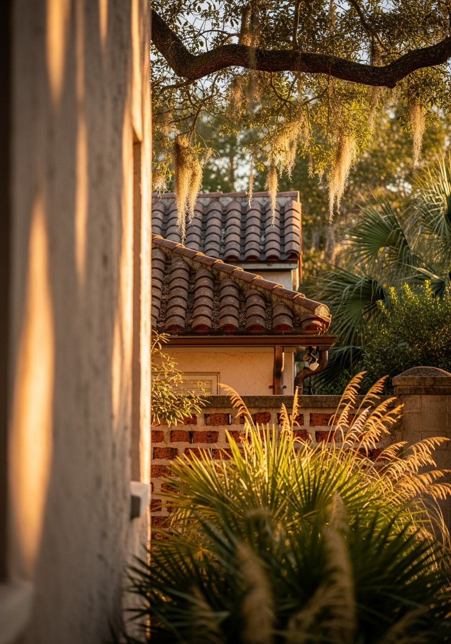 St. Augustine residential property showing historic architectural details and mature landscaping characteristic of the city.
