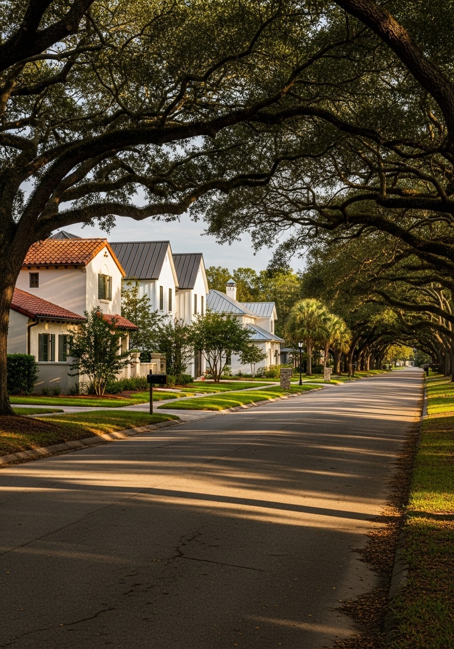 St. Johns County residential property with mixed architectural styles representing the county's varied neighborhoods.